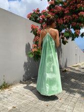 Load image into Gallery viewer, Green Apple Velour Dress
