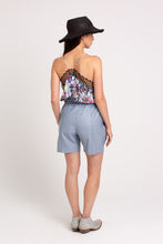 Load image into Gallery viewer, Short Sport-Chic Leather Provence Blue
